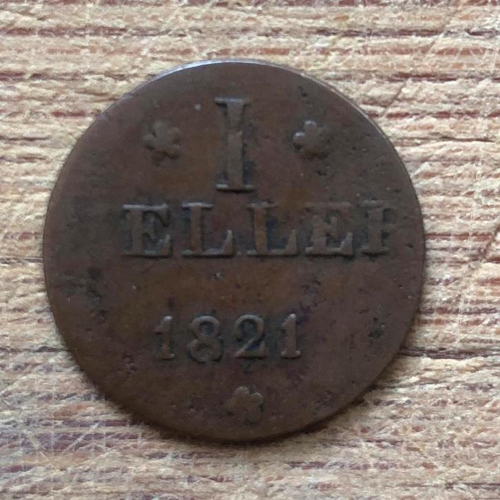 1 Heller 1821 - Frankfurt - Vrije Stad, Postzegels en Munten, Munten | Nederland, Losse munt, Overige waardes, Vóór koninkrijk