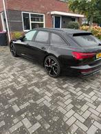 Audi A6 55 Tfsi e Quattro 367pk S Tronic 2021 Zwart., Auto's, Audi, Stof, Zwart, 4 cilinders, Zwart