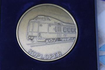 NS verzamelpenning Koploper in origineel doosje + omschrijv beschikbaar voor biedingen