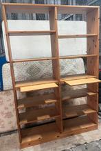 Grenen boekenkast. Zware kwaliteit. 210 x 139 x 33., Antiek en Kunst, Ophalen