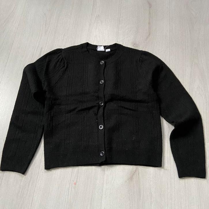 zwart GAP cardigan vestje mt M 8/9, Kinderen en Baby's, Kinderkleding | Maat 134, Gebruikt, Jongen, Trui of Vest, Verzenden