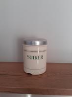 Vintage Suikerpot met Metalen Deksel, Antiek en Kunst, Antiek | Emaille, Ophalen of Verzenden