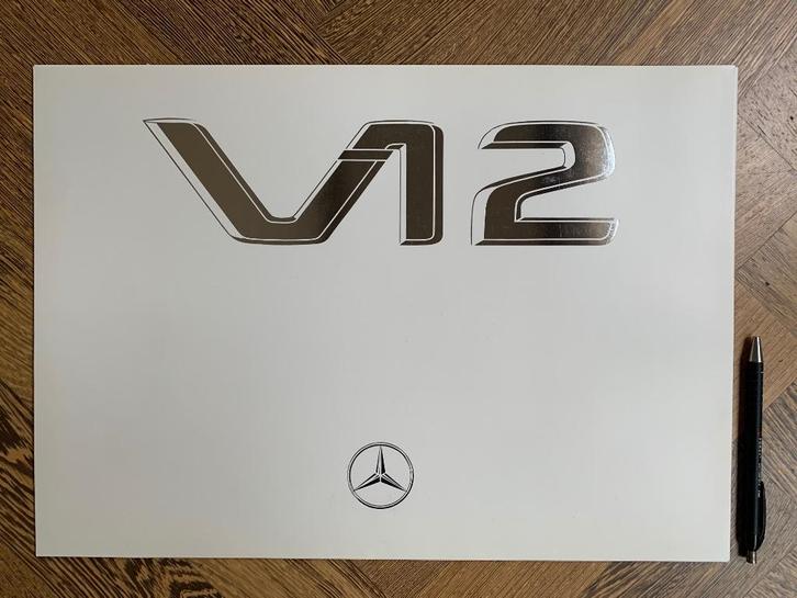 Grote Nederlandse map Mercedes-Benz W140 600 SEL V12 1991, Boeken, Auto's | Folders en Tijdschriften, Zo goed als nieuw, Mercedes