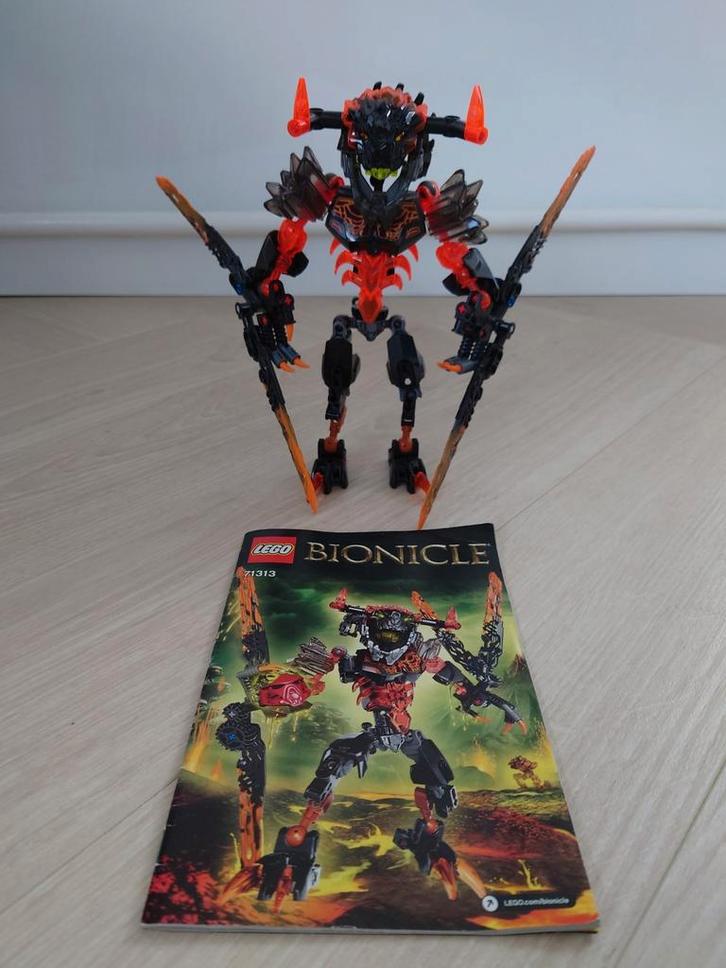 Lego Bionicle Lava Beast 71313 met boekje, Kinderen en Baby's, Speelgoed | Duplo en Lego, Zo goed als nieuw, Lego, Complete set