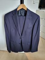 Tailor & Son pak, donkerblauw gestreept, maat 44, 1xgedragen, Maat 46 (S) of kleiner, Blauw, Tailor & Son, Zo goed als nieuw
