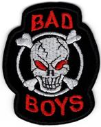 Bad Boys Skull stoffen opstrijk patch embleem, Motoren, Accessoires | Stickers