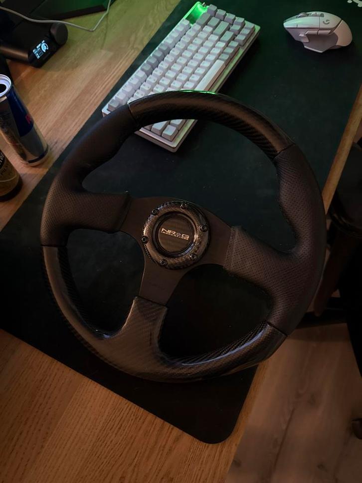 NRG Innovations Carbon Stuur met Snap Off Naaf, Auto diversen, Tuning en Styling, Ophalen of Verzenden