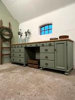 Brocante grenen ladekast dressoir bureau apothekerskast, Huis en Inrichting, Kasten | Ladekasten, Ophalen, 5 laden of meer, Zo goed als nieuw