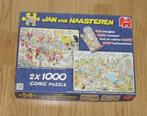 Jan van Haasteren - 1000+998 - Zeebanket+Taartentoernooi, Ophalen of Verzenden, 500 t/m 1500 stukjes, Legpuzzel, Zo goed als nieuw