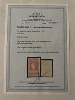 Nvph 101 met originele gom en attest Vleeming, Ophalen of Verzenden, T/m 1940