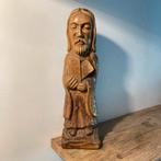 Vintage Houtsnijwerk Jezus Beeld, Antiek en Kunst, Ophalen of Verzenden
