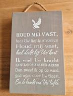 Decoratief Houten Bord met Tekst, Ophalen of Verzenden, Zo goed als nieuw