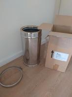 Kachelpijp rookkanaal dubbelwandig 50cm lang 20cm binnenm, Doe-het-zelf en Verbouw, Metalen, Ophalen of Verzenden, Zo goed als nieuw