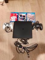 PS4 slim met 2 draadloze controllers en 3 games, Ophalen of Verzenden