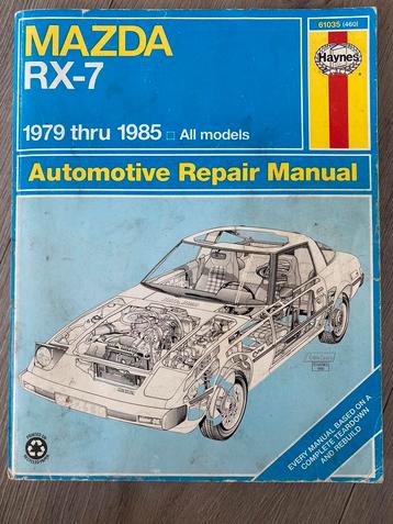 Haynes werkplaatshandboek Mazda RX-7 1979-1985 beschikbaar voor biedingen