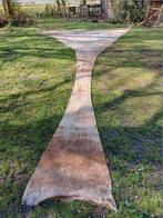 Oude Vintage Fuik Visfuik Creme XXL Sleepnet, Gebruikt, T, Ophalen of Verzenden, N