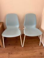 Twee stoelen, Huis en Inrichting, Stoelen, Ophalen, Gebruikt, Blauw, Twee