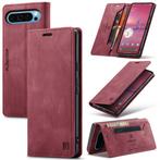 Luxe Flip Case met Kaarthouder voor Pixel 9 / 9 Pro _ Rood, Verzenden, Nieuw, Hoesje of Tasje