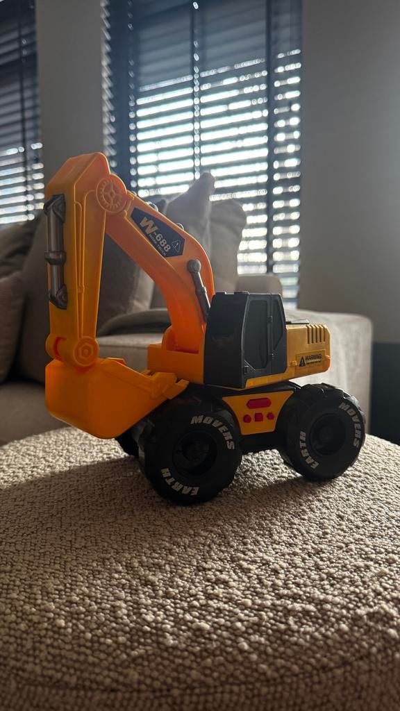Speelgoed Graafmachine met Licht en Geluid, Ophalen of Verzenden, Gebruikt