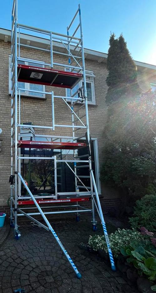 Steiger te huur omgeving leiden Leiderdorp kamer 7 meter WH, Doe-het-zelf en Verbouw, Steigers, Rolsteiger of Kamersteiger, 5 meter of hoger