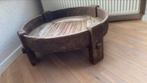 Oud Indische tafel, Ophalen, Zo goed als nieuw, Rond, Hout