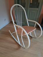 Design schommelstoel, Huis en Inrichting, Ophalen, Wit, Design, Metaal