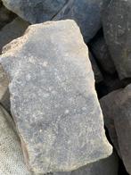 Bigbag grove basalt kinderkoppen platines kasseien, Ophalen of Verzenden, Gebruikt, Grijs, Basalt