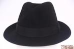 Vintage Gleufhoed Staalmeester zwart vilt 55,5 = S, Kleding | Heren, Hoeden en Petten, Hoed, Staalmeester, Ophalen of Verzenden