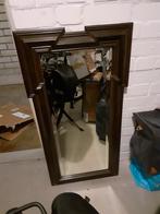 Mooie rechthoekige spiegel met houten frame, antieke, Huis en Inrichting, Woonaccessoires | Spiegels, Ophalen, Gebruikt, 100 tot 150 cm