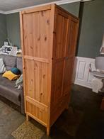 Grenen kast 2 deuren en 1 schuif, Huis en Inrichting, Kasten | Roldeurkasten en Archiefkasten, Ophalen, Minder dan 50 cm, Gebruikt