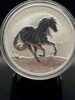 1oz Brumby horse 2020 - zilver .9999 munt tuvalu, Ophalen of Verzenden, Zilver