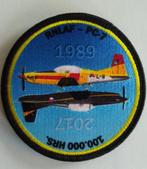 (Mouw)Embleem (Roundel): RNLAF PC-7. 100.000 Vlieguren PC-7, Verzamelen, Militaria | Algemeen, Embleem of Badge, Nederland, Luchtmacht