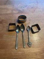 Vintage lepels en servetringen, Antiek en Kunst, Antiek | Bestek, Ophalen of Verzenden