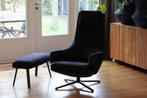 Repos loungestoel & Panchina voetenbank by Vitra, Loungestoel, Metaal, 75 tot 100 cm, Zo goed als nieuw