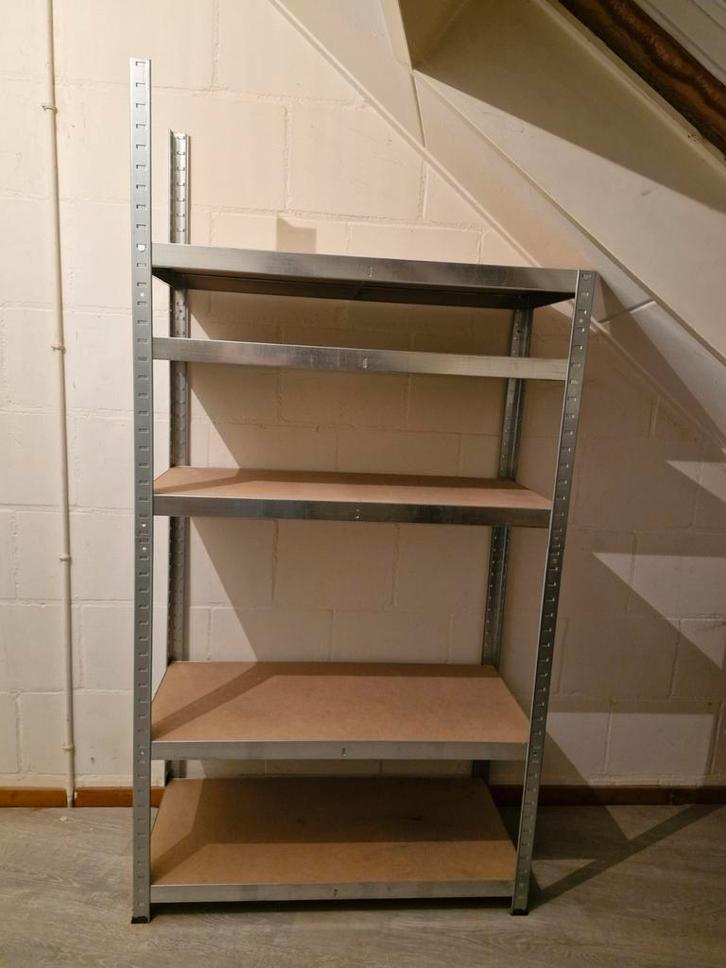 Metalen opbergrekken – Set van 2(10 schappen totaal), Huis en Inrichting, Kasten | Stellingkasten, Zo goed als nieuw, Ophalen