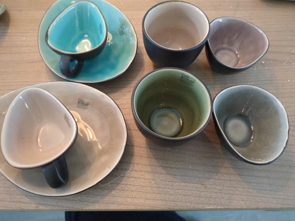 Cosy & Trendy Dip Schaaltjes Set, Keramiek, Ophalen of Verzenden, Overige stijlen, Schaal of Schalen