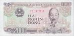Vietnam bankbiljet 2000 Dong 1988, Pick 107a UNC, Postzegels en Munten, Bankbiljetten | Azië, Los biljet, Zuidoost-Azië, Ophalen