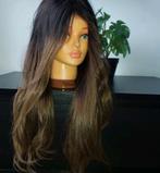 Raw hair HD lace closure pruik echt haar 20 inch donkerblond, Ophalen of Verzenden, Nieuw, Pruik of Haarverlenging