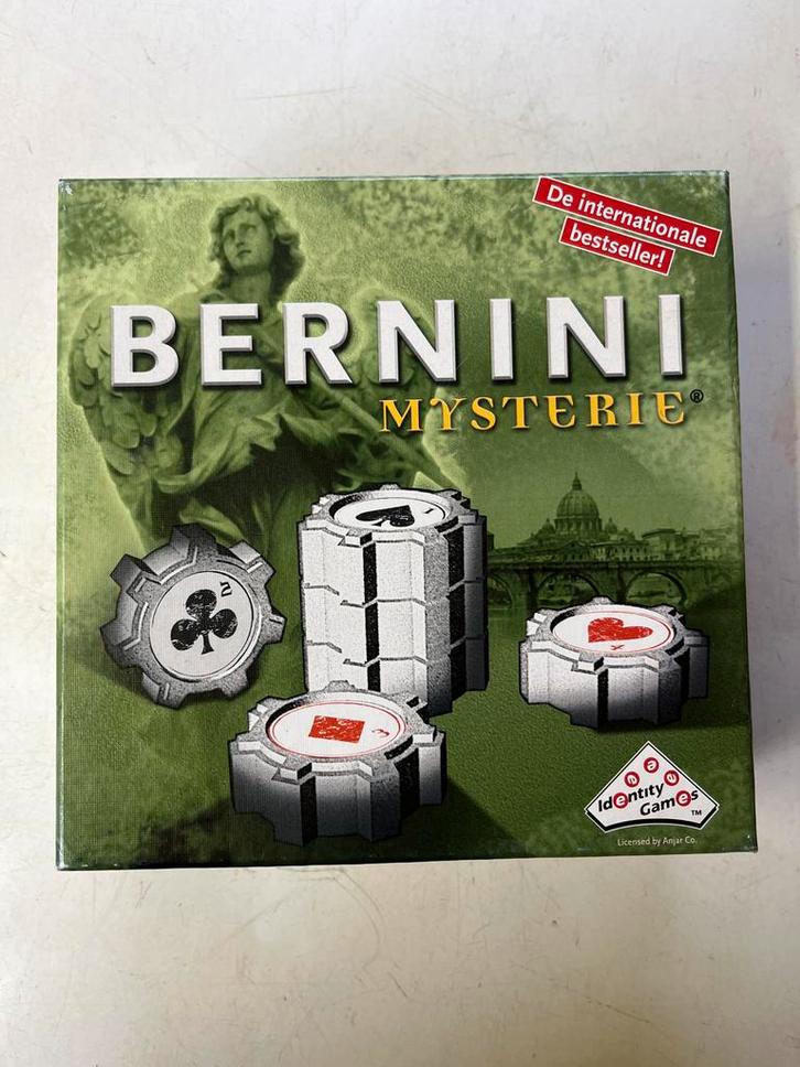 Bernini Mysterie Bordspel, Hobby en Vrije tijd, Gezelschapsspellen | Bordspellen, Zo goed als nieuw, Een of twee spelers, Reisspel