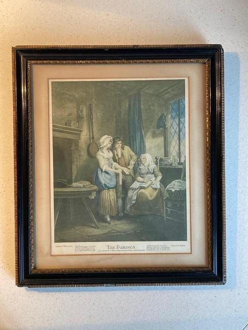 John Eginton The Fairings Wheatley met antieke lijst, Antiek en Kunst, Kunst | Etsen en Gravures, Ophalen of Verzenden