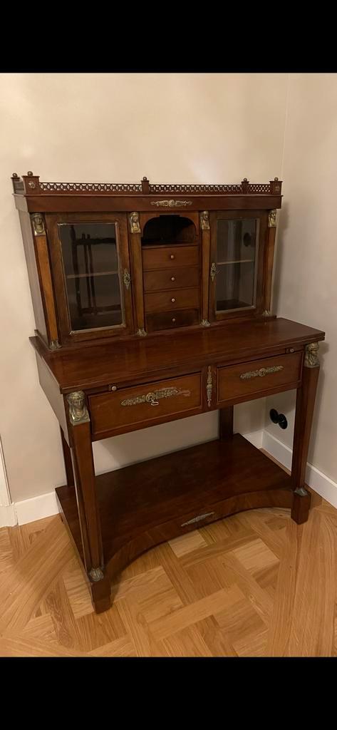 Mahonie bonheur du jour secretaire empire retour d'egypte, Antiek en Kunst, Antiek | Meubels | Tafels, Ophalen