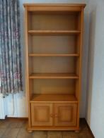 Boekenkast Blank/Patine eiken, Ophalen, Met deur(en), Eikenhout, 50 tot 100 cm