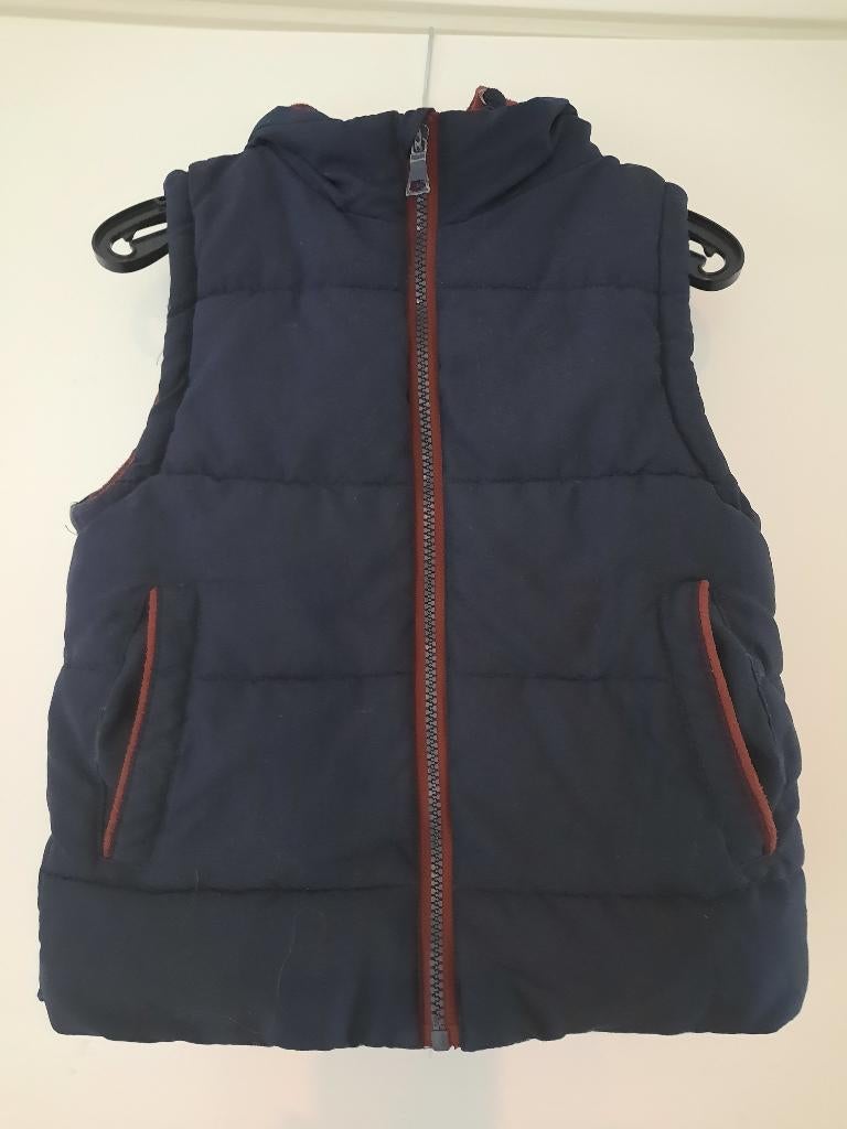 Bodywarmer blauw met bordeaux Rebel 122, Gebruikt, Rebel, Ophalen of Verzenden, Jongen