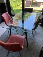 Moderne Eethoek., Huis en Inrichting, Tafels | Eettafels, Ophalen, Modern., Glas, 50 tot 100 cm
