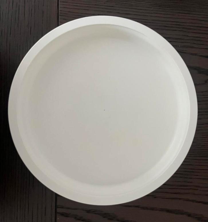 Tupperware draaiplateau/draaibord/serveerschaal, Huis en Inrichting, Keuken | Tupperware, Zo goed als nieuw, Schaal, Wit, Crème