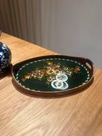 Vintage Stolker Dienblad met Bloemenprint, Huis en Inrichting, Woonaccessoires | Dienbladen, Ophalen of Verzenden, Gebruikt, Ovaal