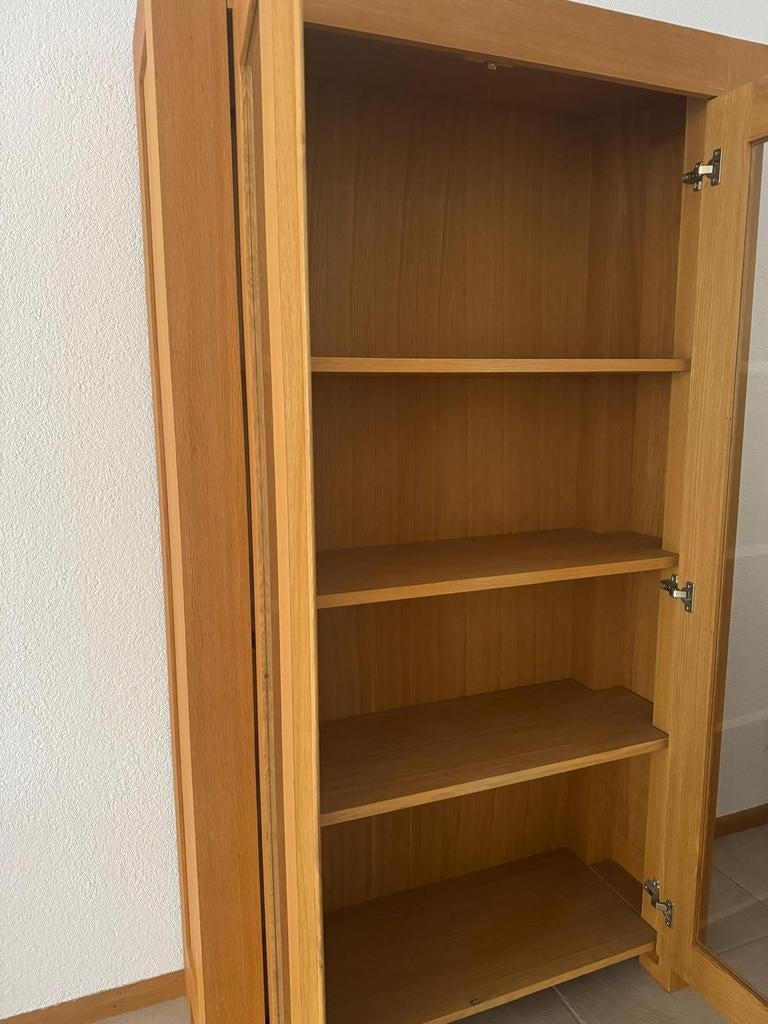 Vitrinekast, Huis en Inrichting, Kasten | Vitrinekasten, Ophalen, 50 tot 100 cm, Zo goed als nieuw, 150 tot 200 cm