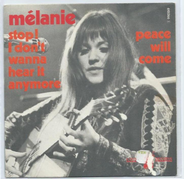 Melanie- Stop I don't wanna Hear it/ Peace will come, Cd's en Dvd's, Vinyl Singles, Gebruikt, Pop, Verzenden