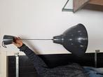 Mooie donkergrijze industriële lamp 50 cm, Ophalen of Verzenden, Zo goed als nieuw, Industrieel, Minder dan 50 cm