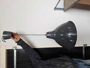 Mooie donkergrijze industriële lamp 50 cm  beschikbaar voor biedingen